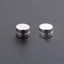 1/3Pairs 6MM Crystal Magnetic No-Pierce Stainless Steel Stud Earrings for Men Punk Zircon Magnet Earrings Non Piercing Jewelry