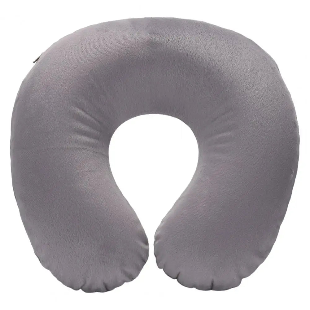 Almohada de cuello en forma de U, inflable, para aliviar la fatiga, para viajes, reposacabezas de vuelo, cojín para dormir en forma de U para avión.