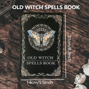 Old Witch Spells Book - Essential Tool for Witches & Wizard Beginners,  Perfect for Birthdays, Easter, Christmas, Halloween Gift