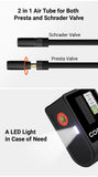 COOSPO Mini Electric Air Pump Portable Digital Inflator 120PSI 500mAh MTB Road Bike Accessories for Bike Schrader Presta Tires