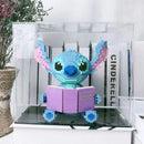 Anime Stitch Building Blocks Angel Scrump Guitar Holding Book Stitch Model Assembled Toys Children's DIY Mini Brick Figure