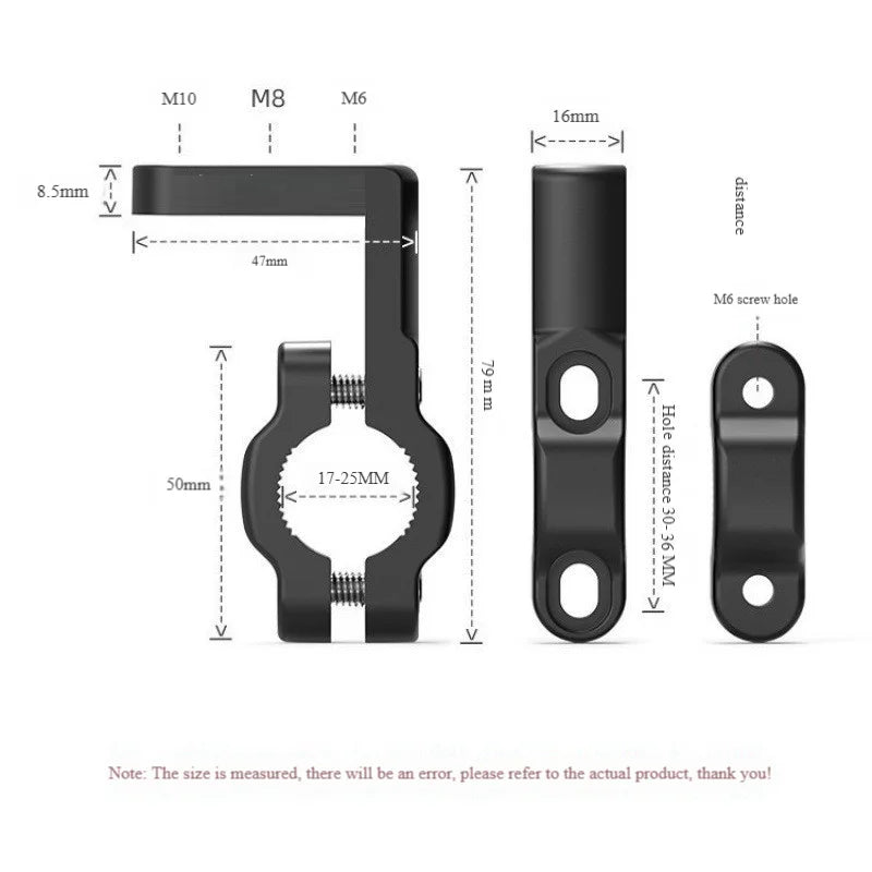 1/2pcs Car & Motorcycle Headlight Clip Bracket Kit, Universal for Truck, Car, ATV, Motorcycle LED Work Light Pole Installation