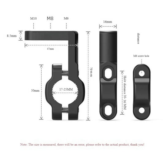 1/2pcs Car & Motorcycle Headlight Clip Bracket Kit, Universal for Truck, Car, ATV, Motorcycle LED Work Light Pole Installation
