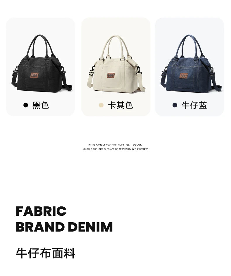 LEE Casual Weekends Overnight Luggage Travel Bag Women Men Waterproof Dry Wet Pockets Duffle Bag Unisex Sport Fitness Gym Bag