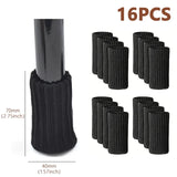 Knitted Furniture Feet Socks Floor Protectors Anti-Slip Pads Silent Thicken Table Leg Sock Covers 16Pcs 