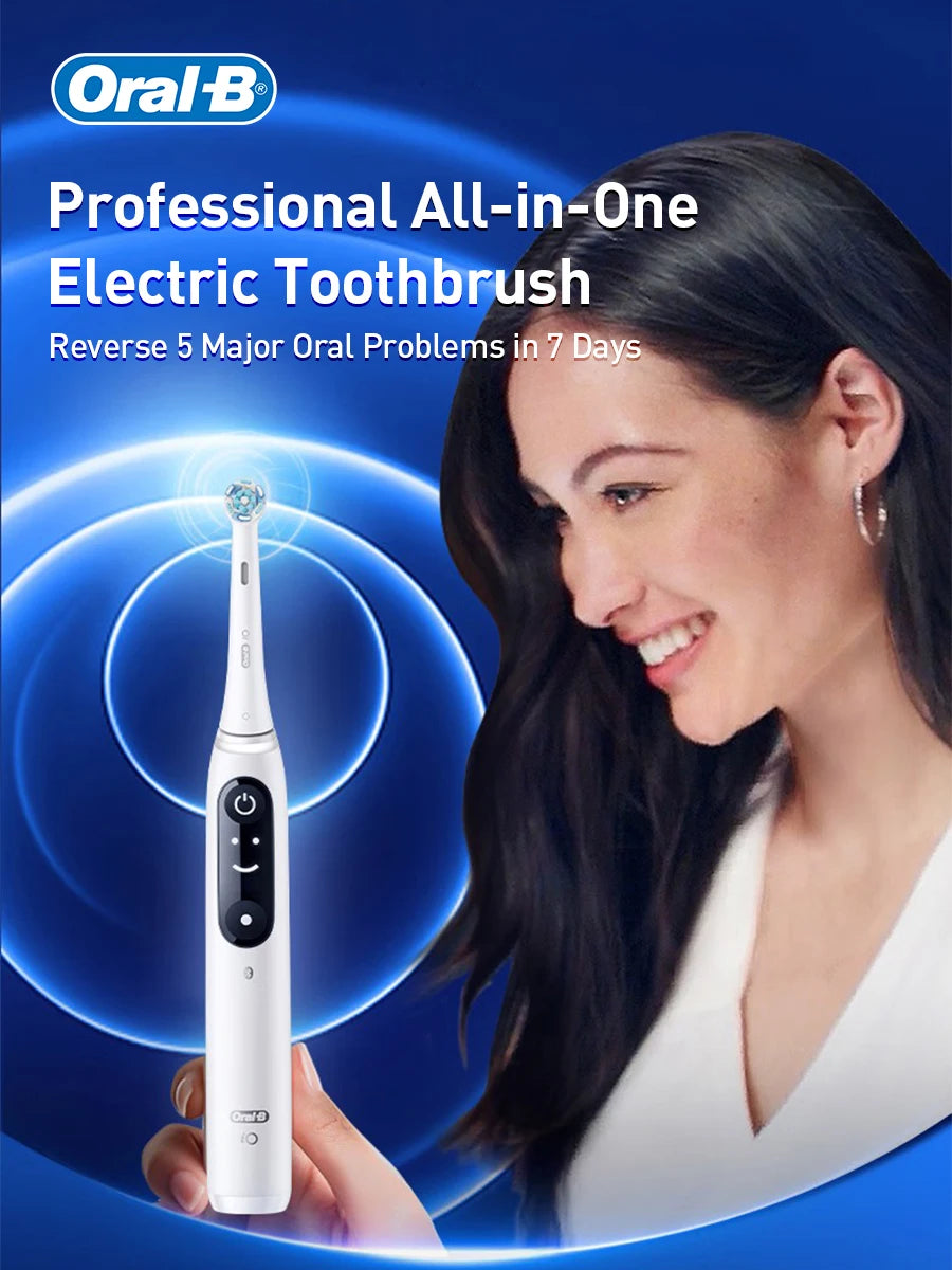 Oral B io series 7 Electric Toothbrush with 5 Brushing Modes 3D Clean Teeth  Pressure sensor 2 Minutes Smart Timer