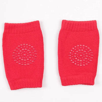 Infant Knee Pads Plain Color Glue Point Anti-Slip Children Knee Breathable Movement Summer Baby Crawling Elbow Pads