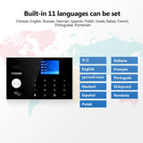 FUERS WIFI GSM Alarm System Wireless Home Burglar Security Alarm System Tuya APP Control Siren Motion Detector PIR Smoke Sensor