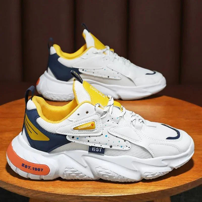 2025 Fashion and Comfortable Mesh Breathable outdoors Shoes man Summer Men's Casual Shoes men Thick Bottom Sneakers