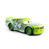 Disney Pixar Cars 3 Lightning McQueen No19 Poppy Racing Family Family Jackson Storm Ramirez Die Cast Metal Alloy Kids Gifts