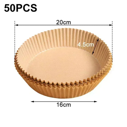 Cooking Paper Square Disposable Air Fryer Paper Air Fryer Paper Liner Oil-proof Water-proof Air Fryer Cooking Trays BakingPapers