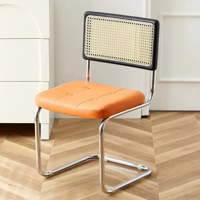 Mid-Century Modern Dining Chairs with Metal Frame, Multiple Styles Leisure chair for Kitchen, Living Room, Office , Muebles