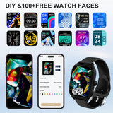 LAXASFIT New H9 Pro Max Smart Watch Dial to Answer Calls Calorie Tracking Heart Rate Oximetry Monitoring Bluetooth Smartwatch