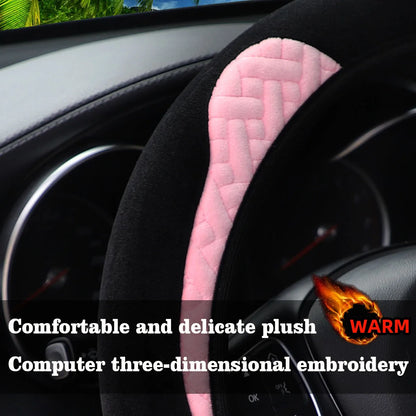 Hand Warm Plush Bear Cartoon Cat Car without Inner Ring Steering Wheel Cover Automotive Supplies 14.5-15INCH