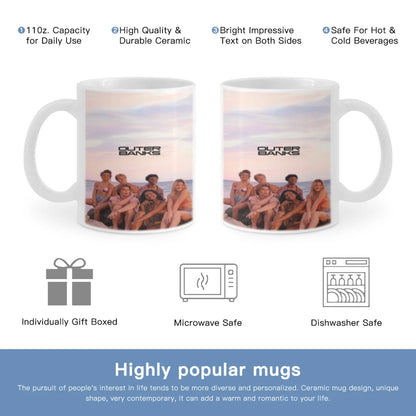 O-Outer Banks Anime Free shipping 11OZ Coffee Mug Beer Mugs Tea Milk Cup For coffee Surprised Gift