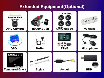 For Android Screen Navigation Accessories Optional Car Multimedia Player