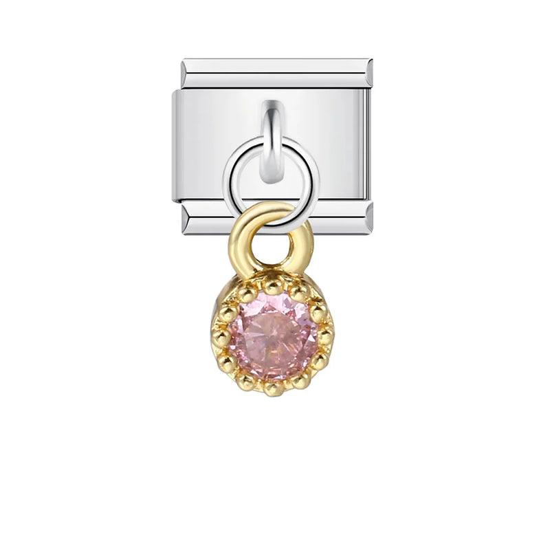 URING New Italian Charm Bracelet Pendant Series Shell Imitation Pearl Heart Personalized Assembly Chain Y2k DIY Making Jewelry