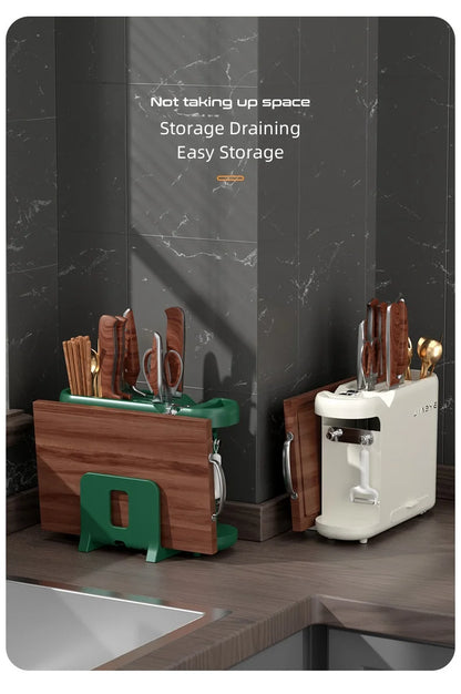 Multifunction Knife Holder Cutting Board Stand Knife Stand Household Holder Knife Desktop Stand Kitchen Tool Utensil Organizer