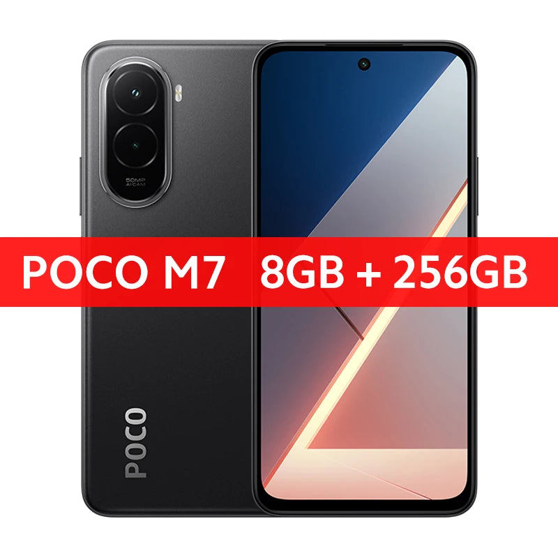 Global Version POCO M7 Snapdragon 685 Smartphone Immersive 6.9" 144Hz FHD+ Display 7000mAh battery 33W Charging NFC