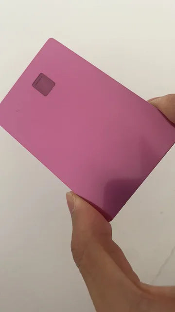 Small Chip Slot Metal Business Card, cartão de crédito com tira e assinatura, frete grátis, em branco 4442, 1Pc