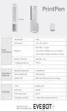 EVEBOT Printpen Food-Specific Handheld Printer Bread Coffee Milk Tea Biscuit Pattern Logo Smart Portable Mini Small Print