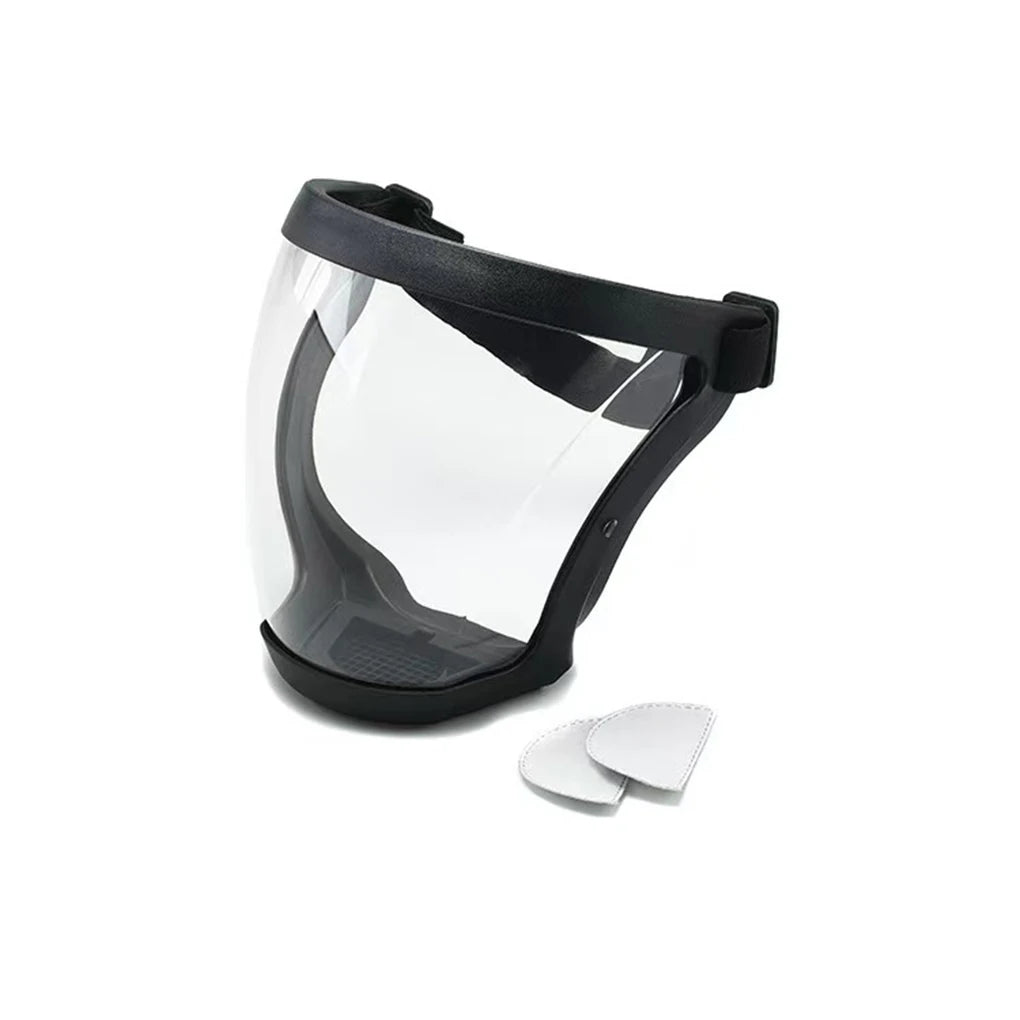 Máscara de protección facial completa antiniebla con filtro antisalpicaduras máscara antigotitas gafas para la cabeza gafas esféricas espaciales