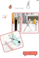 4Style Portable Folding Cat's Paw Scissors Stainless Steel Art Tool Multi-Function Pen-Shaped Scissors for Handbooks  Office Use