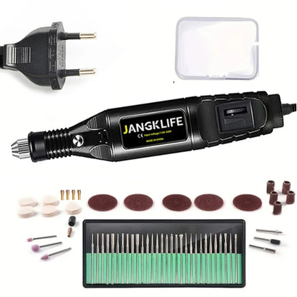 9V Mini Drill Electric Carving Pen Variable Speed Rotary Tools Kit Engraver for Grinding Polishing