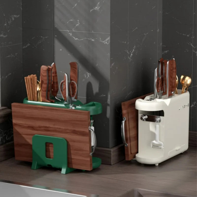 Multifunction Knife Holder Cutting Board Stand Knife Stand Household Holder Knife Desktop Stand Kitchen Tool Utensil Organizer