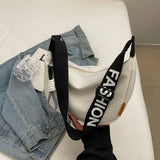 2024 New Fashion Crossbody Bag Simple Wide Shoulder Strap Design Single Shoulder Bag Original Style Commuting Dumpling Women's Bag