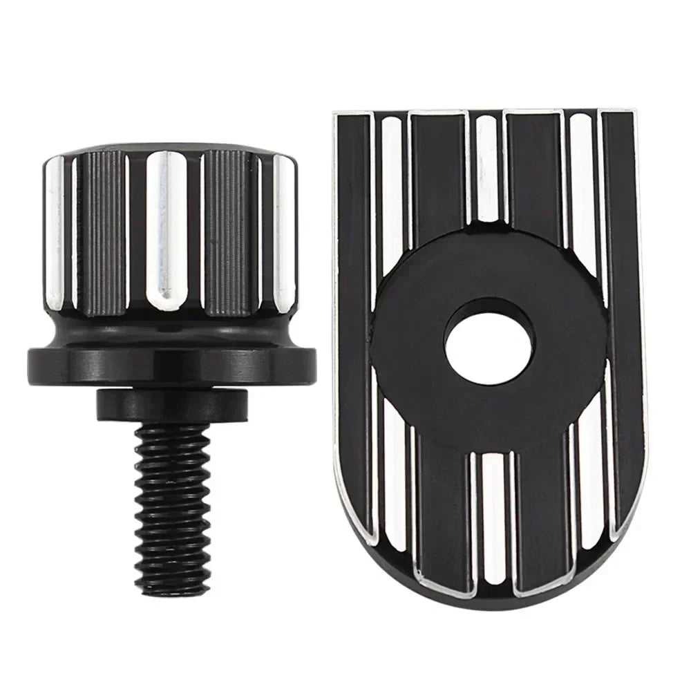 Motorcycle Universal Rear Fender Seat Screw Bolt Nut Knob Cover For Harley Sportster Fatboy Dyna Softail V-ROD Touring Tri Glide