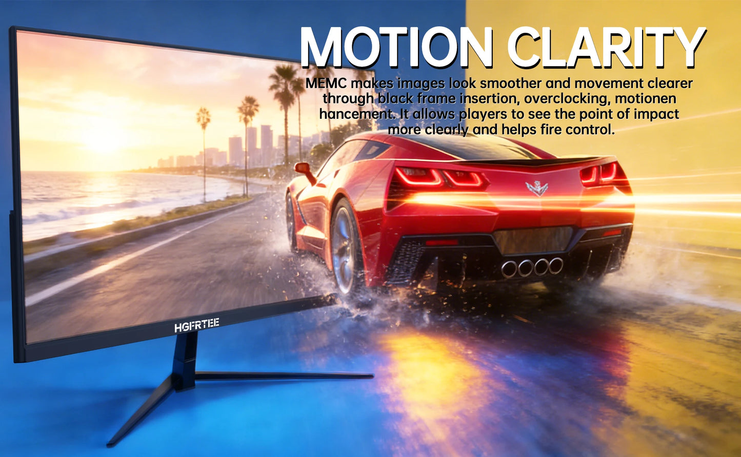 HGFRTEE 27" 4K Monitor 3840*2160 UHD IPS Computer Screen, 99%sRGB 10Bit Color Accuracy Office Display for Gaming PC Laptop PS5