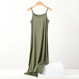 XL to 8XL Lengthen Modal Dress Plus size Spaghetti strap bottoming dresses Halter sundress Camisoles slips Inner Petticoat
