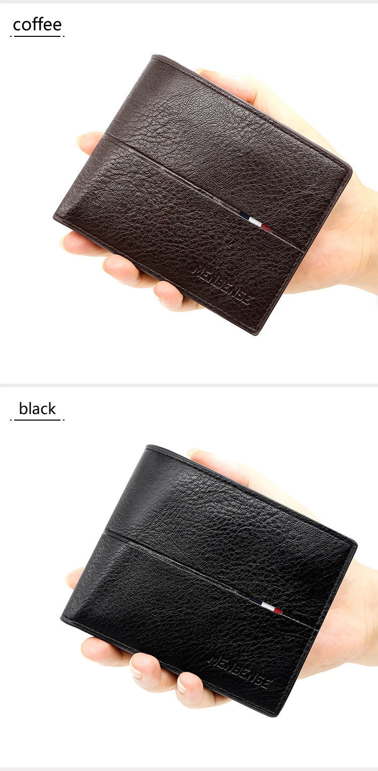 Slim Men Wallets New Short Zipper Card Holder Photo Holder Male Purse Simple Coin Pocket High Quality PU Leather Men's Wallet
