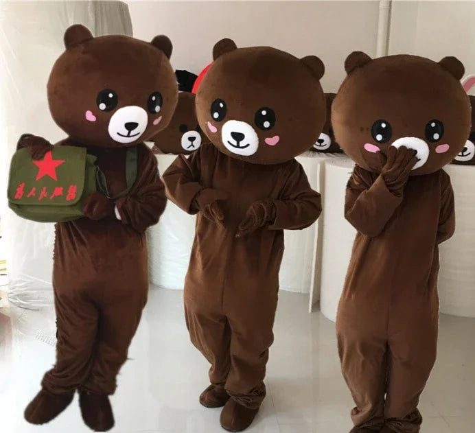 Brown Bear Mascot Costume Cartoon Characters Animal Carnival Activities Cosplay Identity V Cosplay