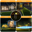 30 LED Solar Bubble Ball Lawn Lights Waterproof Solar Pathway String Light for Outdoor Garden Patios Trail Lighting Decoration