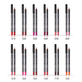 12 Pçs/set Lápis À Prova D' Água Conjunto de Batom Caneta Matte Lip Liner Canetas de Maquiagem de Longa Duração Fácil de Usar Copo Antiaderente Kits de Cosméticos