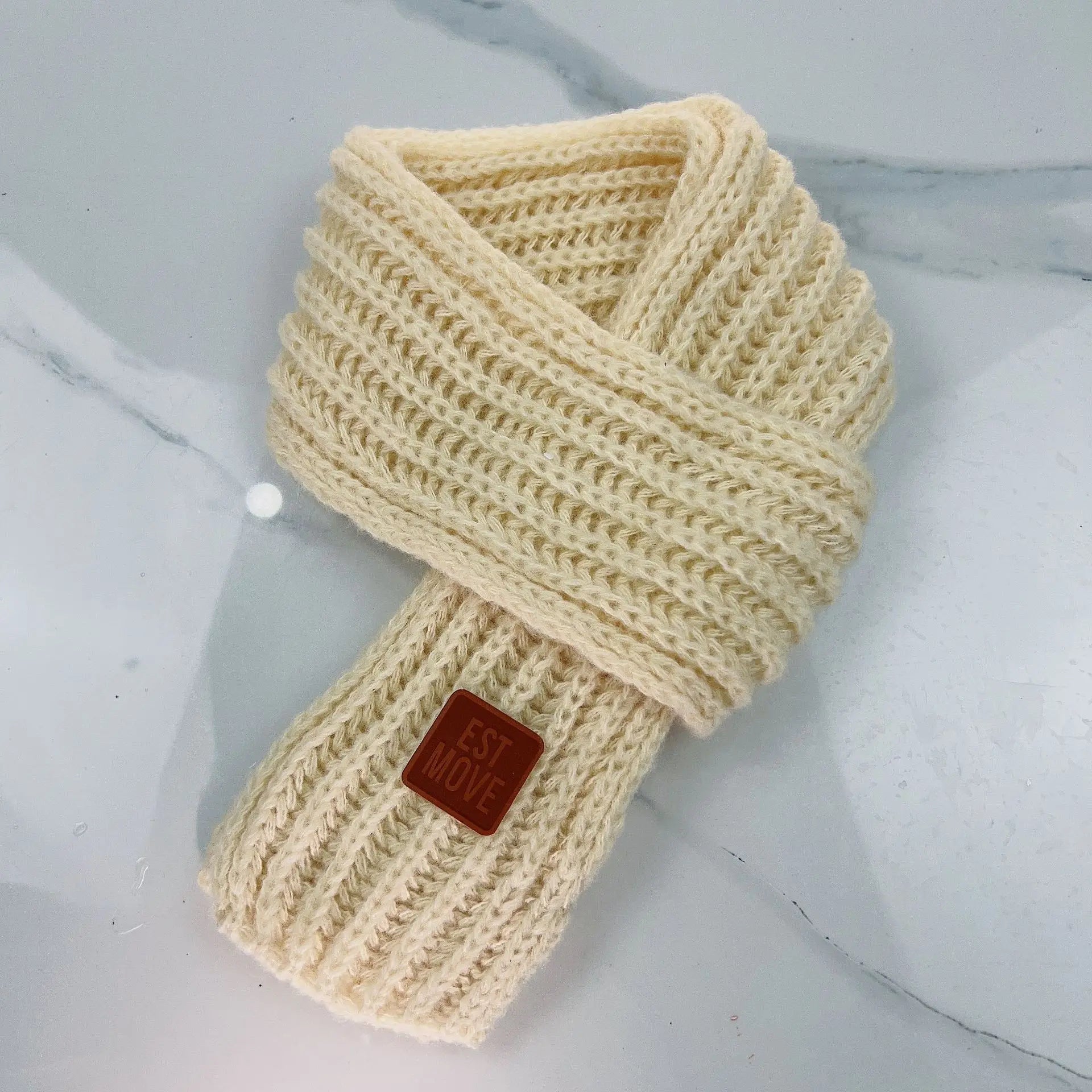 Bufanda gruesa para niños, cálida y resistente al viento, de punto, para invierno, accesorios para mantener el calor, 2024