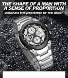 NAVIFORCE Original Watch for Men 2025 New Stainless Steel Waterproof Chronograph Classic Quartz Wristwatch Brand Men Watch Gifts