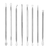 Stainless Steel Blackhead Comedone Acne Blemish Extractor Remover Face Skin Care Pore Cleaner Needles Remove Tools