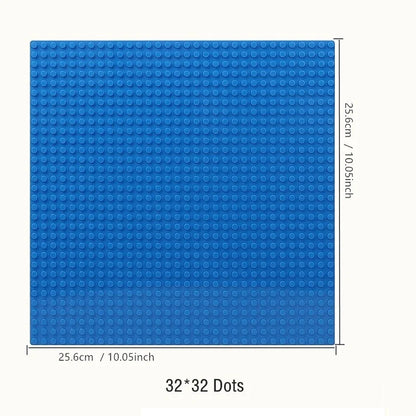 Placa base de 32 x 32, 16 x 32, 16 x 16 puntos, bloques de construcción, placa base de plástico para bricolaje, accesorios de ladrillo clásicos, juguete para niños