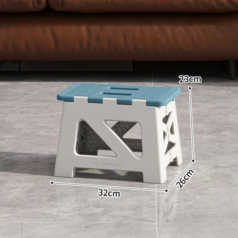 Folding Stool Household Lightweight Leisure Fishing Stool Children Utility Small Bench Outdoors Portable Non-Slip Plastic Chair