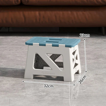 Folding Stool Household Lightweight Leisure Fishing Stool Children Utility Small Bench Outdoors Portable Non-Slip Plastic Chair