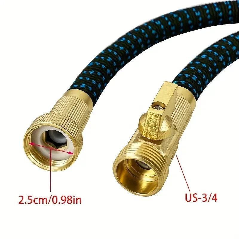 Flexible Expandable 25-100FT Magic Home and Garden Hose High Pressure House Watering Gun Set for Farm Irrigation Car Wash Pipes