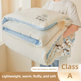 100% Cotton Filled Super Soft Autumn Winter Quilt Lightweight Fluffy Warm Duvets Core Grade A Comfort Quilted Double Comforter