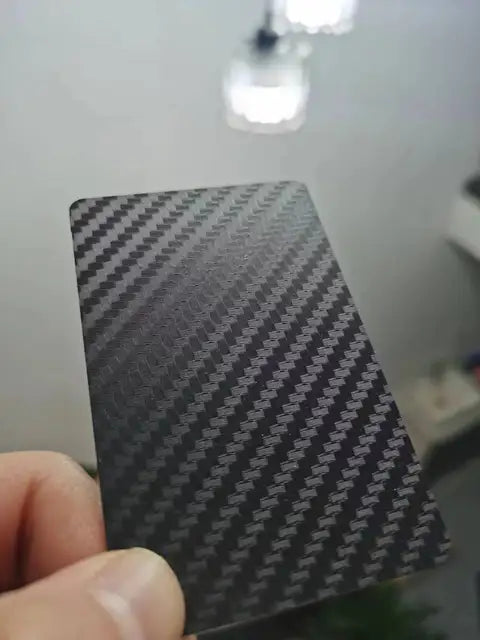 NFC Carbon Fiber Smart Card, NFC Business Card, Leitura rápida Ntag 215, Cartão NFC em branco, Cartão de visita digital, Partilha social, 1 peça