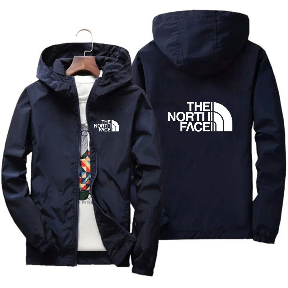 Chaqueta con capucha para hombre, nueva y popular para primavera y otoño de 2025, ideal para actividades al aire libre, ocio, moda urbana, chaqueta para hombre.