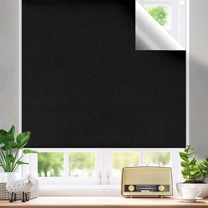 1/2/3M Portable Blackout Curtain Blind Window Thermal Insulated Kitchen Curtains Stick On DIY Non-perforated Temporary Curtain