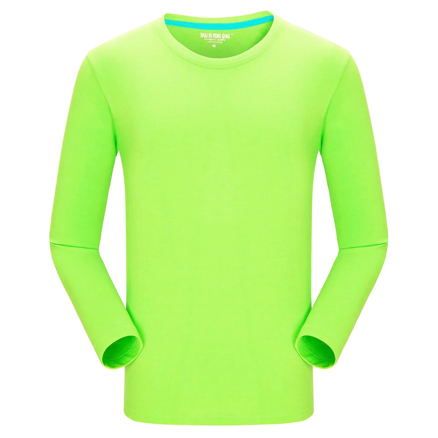 MRMT Brand New Men's T-Shirt 100% Cotton Tshirts Crew Neck Long Sleeve Men T Shirt Tops Tees for Male Pure Cotton Man Clothing