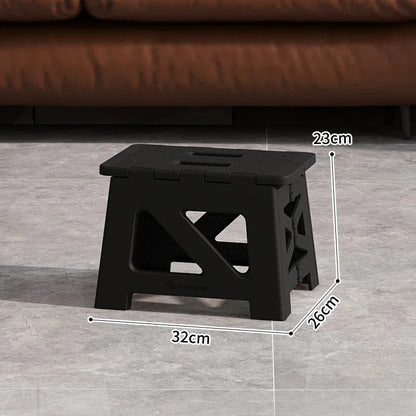 Folding Stool Household Lightweight Leisure Fishing Stool Children Utility Small Bench Outdoors Portable Non-Slip Plastic Chair